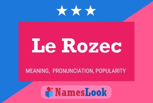 ملصق اسم Le Rozec