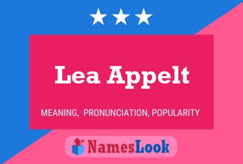 ملصق اسم Lea Appelt