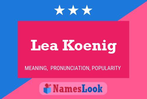 ملصق اسم Lea Koenig