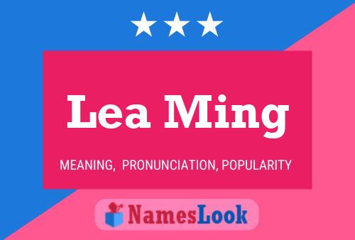 ملصق اسم Lea Ming