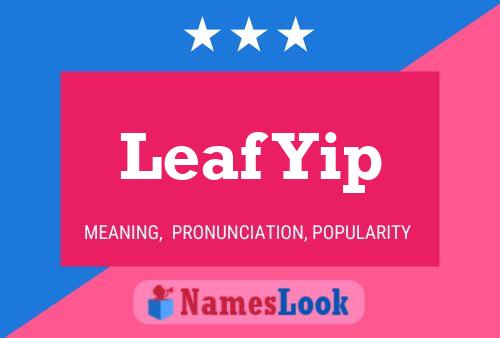 ملصق اسم Leaf Yip