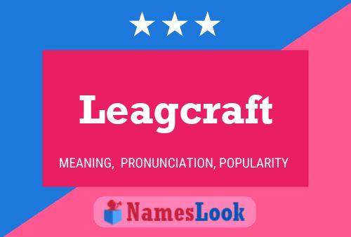 ملصق اسم Leagcraft