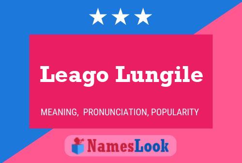 ملصق اسم Leago Lungile