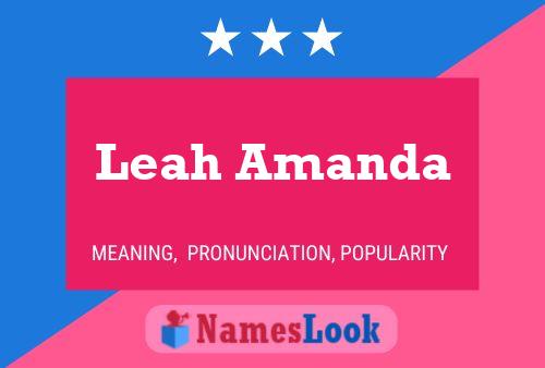 ملصق اسم Leah Amanda