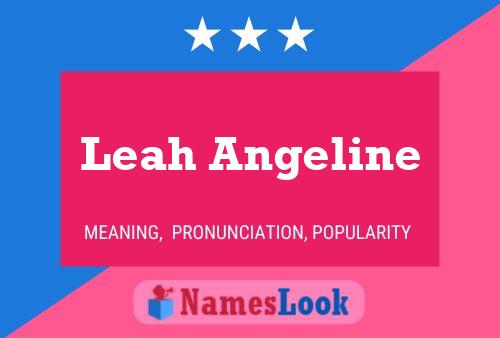 ملصق اسم Leah Angeline