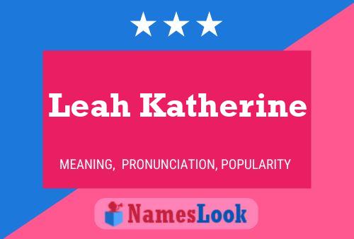 ملصق اسم Leah Katherine