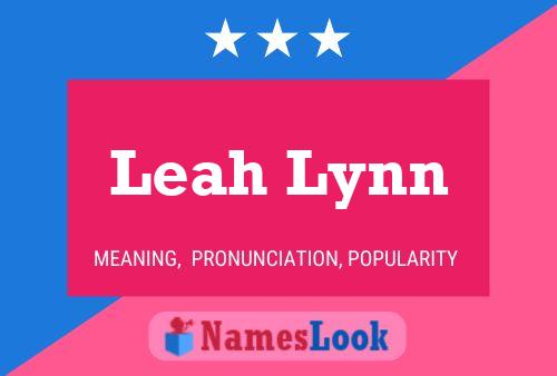 ملصق اسم Leah Lynn