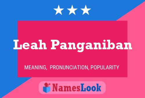 ملصق اسم Leah Panganiban