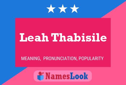 ملصق اسم Leah Thabisile