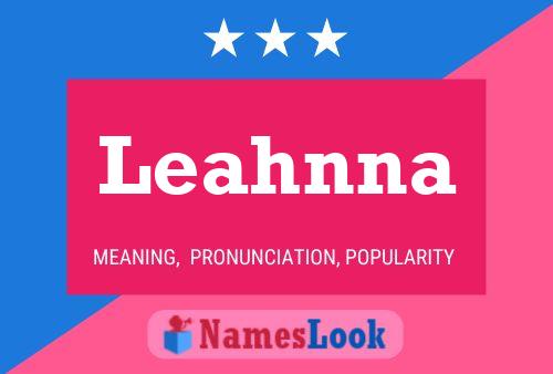 ملصق اسم Leahnna