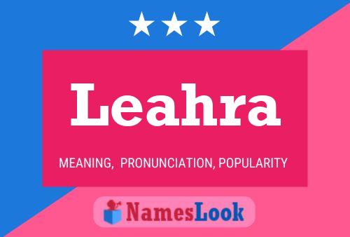 ملصق اسم Leahra