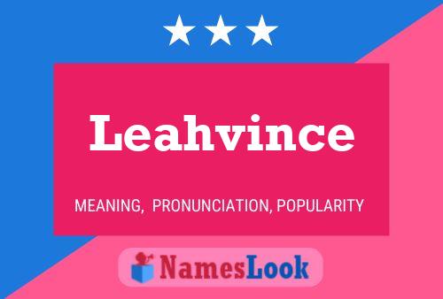 ملصق اسم Leahvince