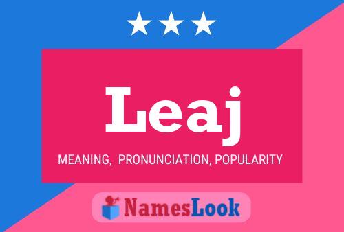 ملصق اسم Leaj