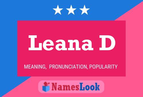 ملصق اسم Leana D