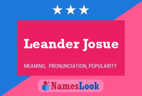 ملصق اسم Leander Josue