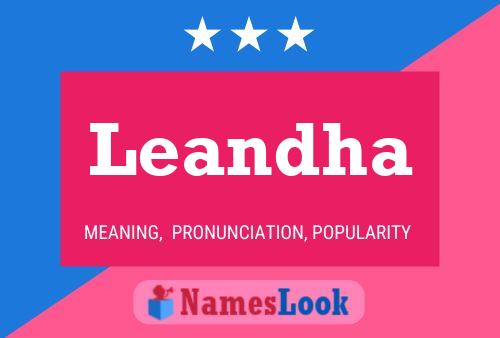 ملصق اسم Leandha