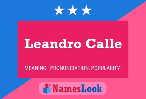 ملصق اسم Leandro Calle