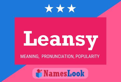 ملصق اسم Leansy