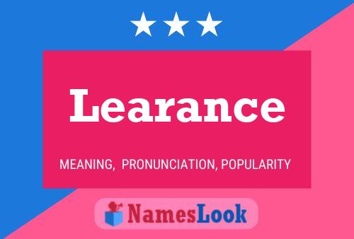 ملصق اسم Learance