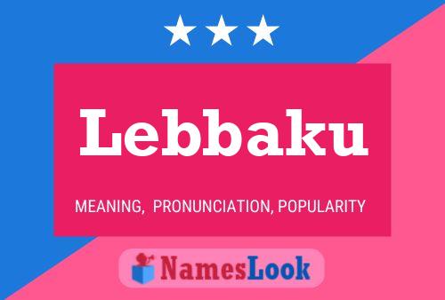 ملصق اسم Lebbaku