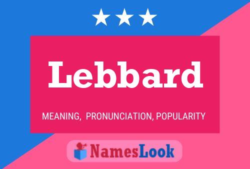 ملصق اسم Lebbard