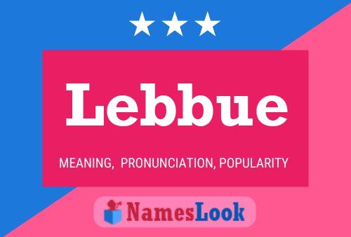 ملصق اسم Lebbue