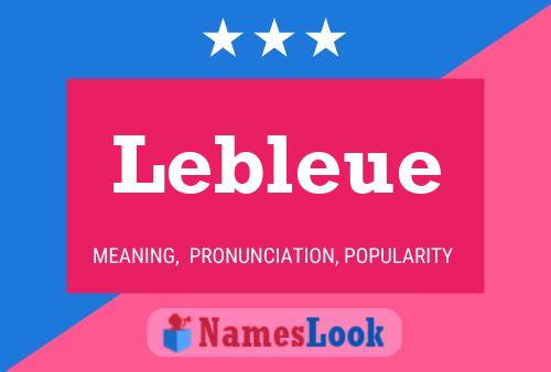 ملصق اسم Lebleue