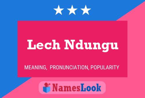 ملصق اسم Lech Ndungu