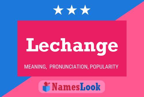 ملصق اسم Lechange