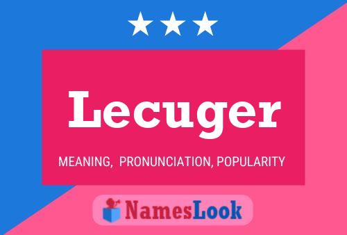 ملصق اسم Lecuger