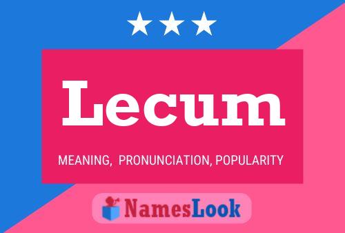 ملصق اسم Lecum