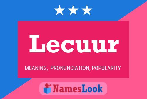 ملصق اسم Lecuur