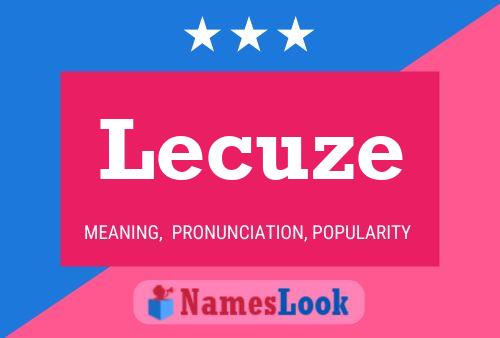 ملصق اسم Lecuze