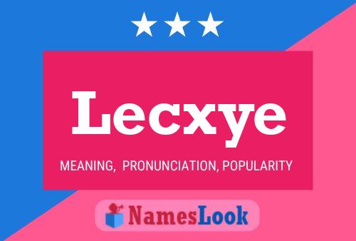 ملصق اسم Lecxye