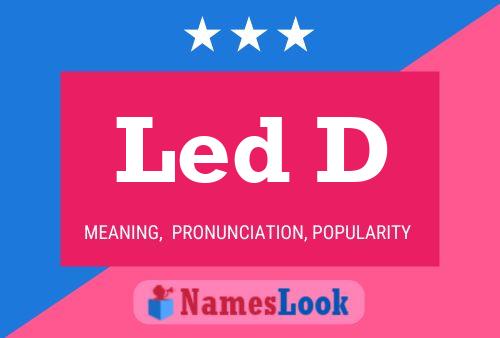 ملصق اسم Led D