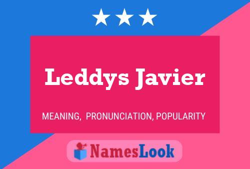 ملصق اسم Leddys Javier