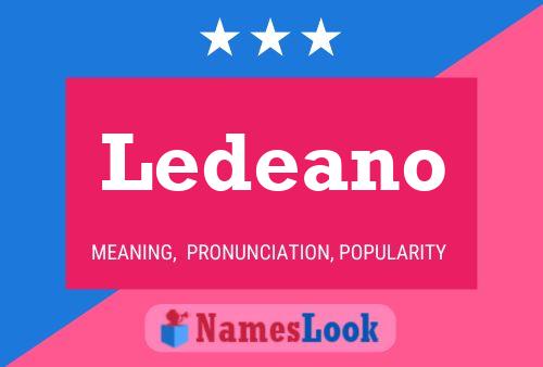 ملصق اسم Ledeano