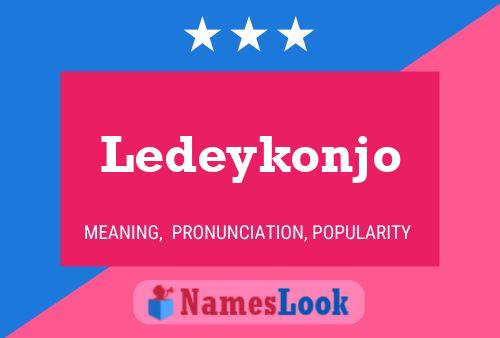 ملصق اسم Ledeykonjo