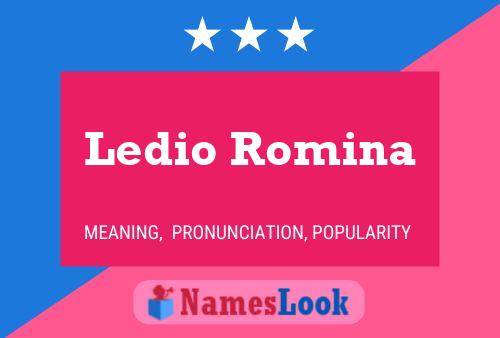 ملصق اسم Ledio Romina