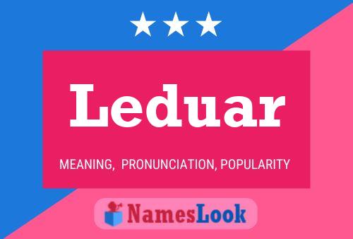 ملصق اسم Leduar