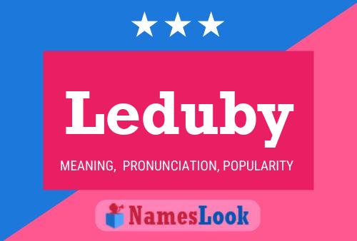 ملصق اسم Leduby