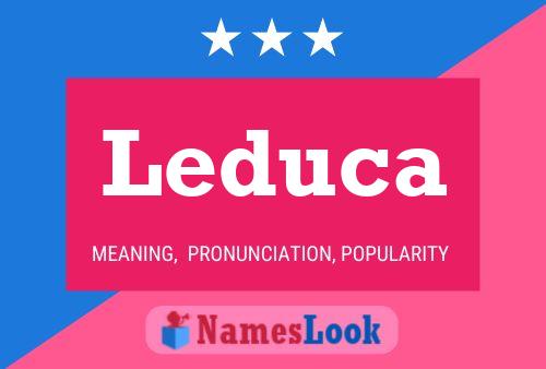 ملصق اسم Leduca