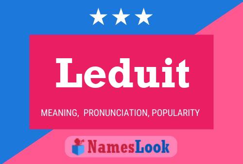 ملصق اسم Leduit