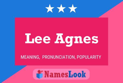 ملصق اسم Lee Agnes