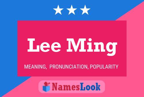 ملصق اسم Lee Ming