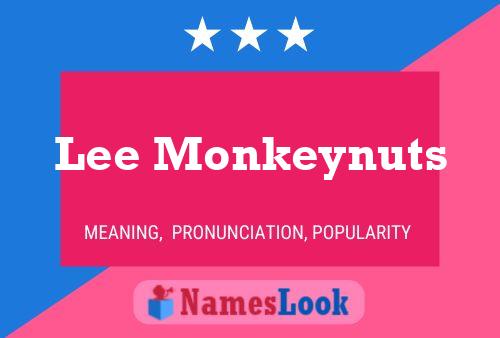 ملصق اسم Lee Monkeynuts