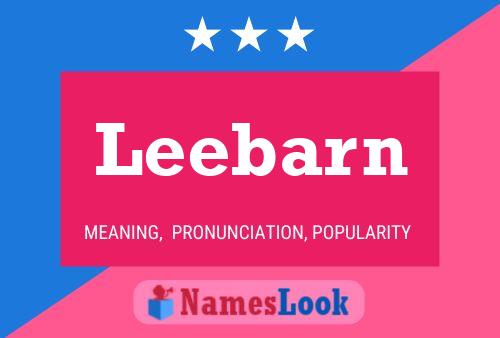 ملصق اسم Leebarn