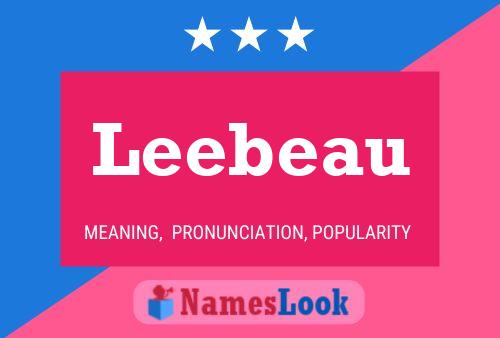 ملصق اسم Leebeau