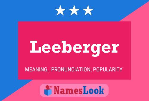 ملصق اسم Leeberger