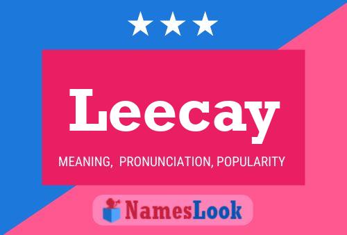 ملصق اسم Leecay